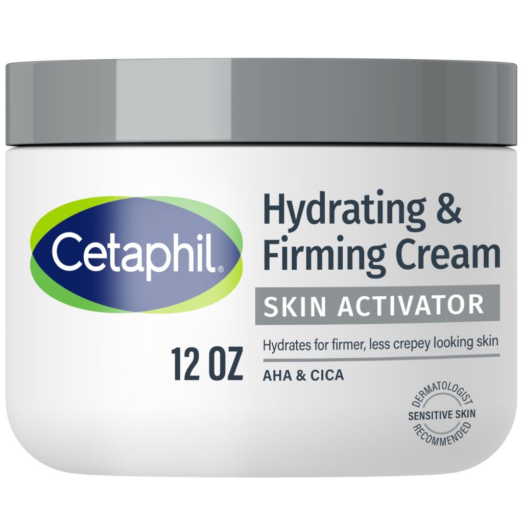 Cetaphil Skin Activator Hydrating & Firming Body Cream, Anti-Aging Skincare, 12 oz