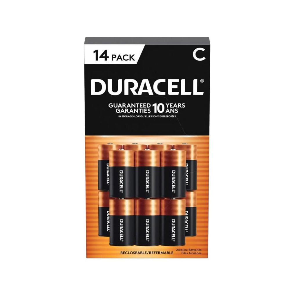 Duracell Coppertop All-Purpose Alkaline C Batteries, 14 Count