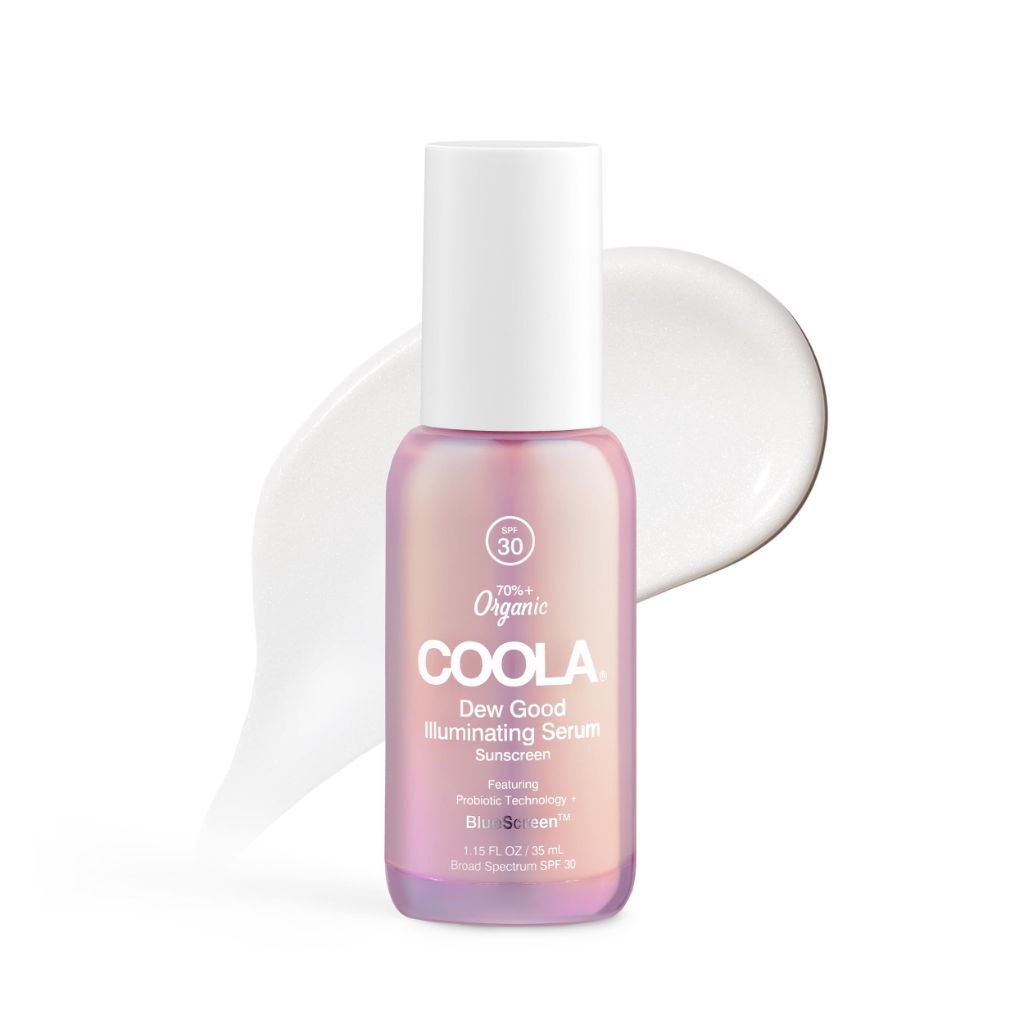 COOLA Organic Dew Good Illuminating Probiotic Serum with SPF 30, 1.15 Fl Oz