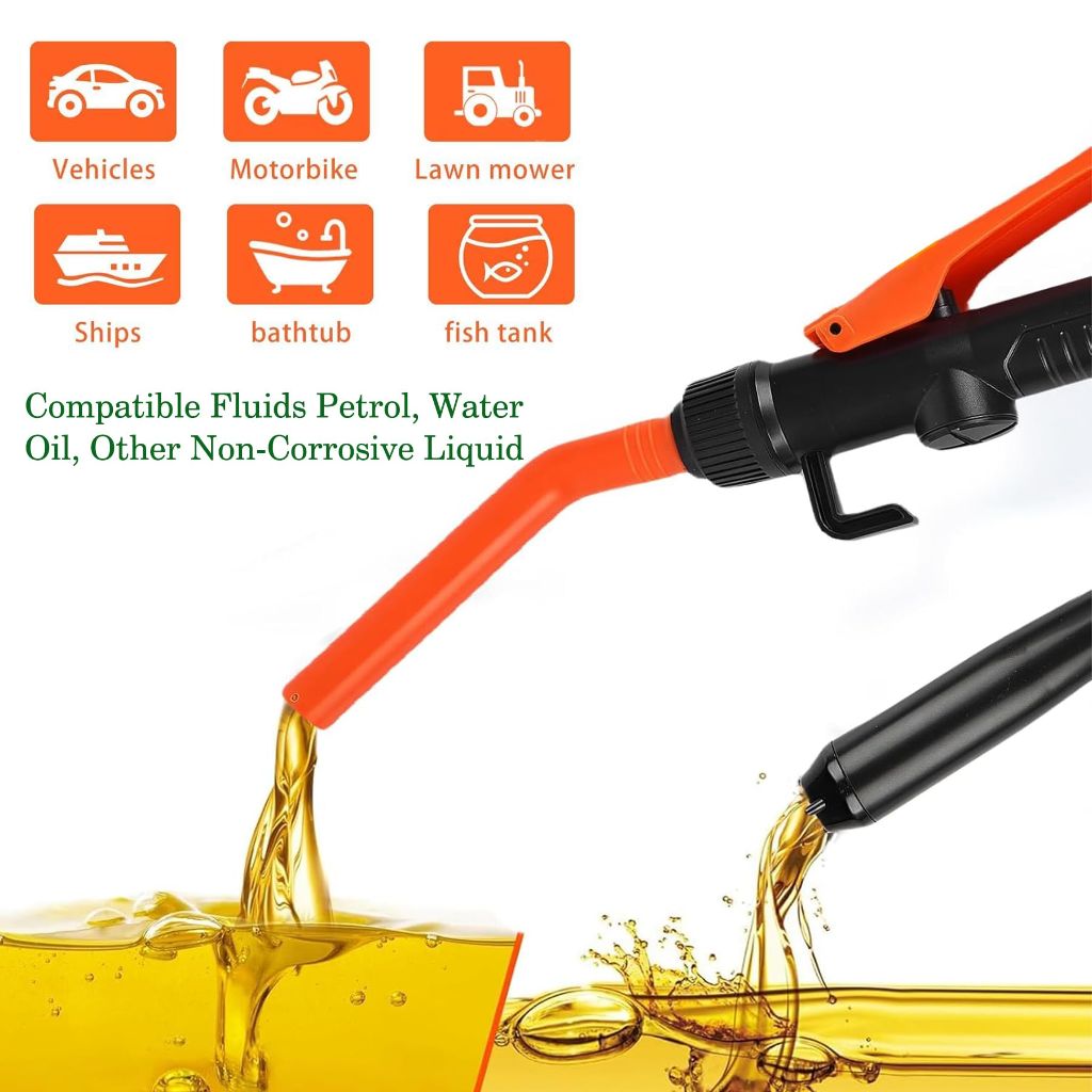 Portable Power Battery Pump, Battery Powered Siphon Fuel Transfer Pump