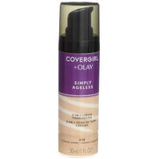 Covergirl + Olay Simply Ageless 3-in-1 Liquid Foundation, 1 oz, Shade 210 Classic Ivory