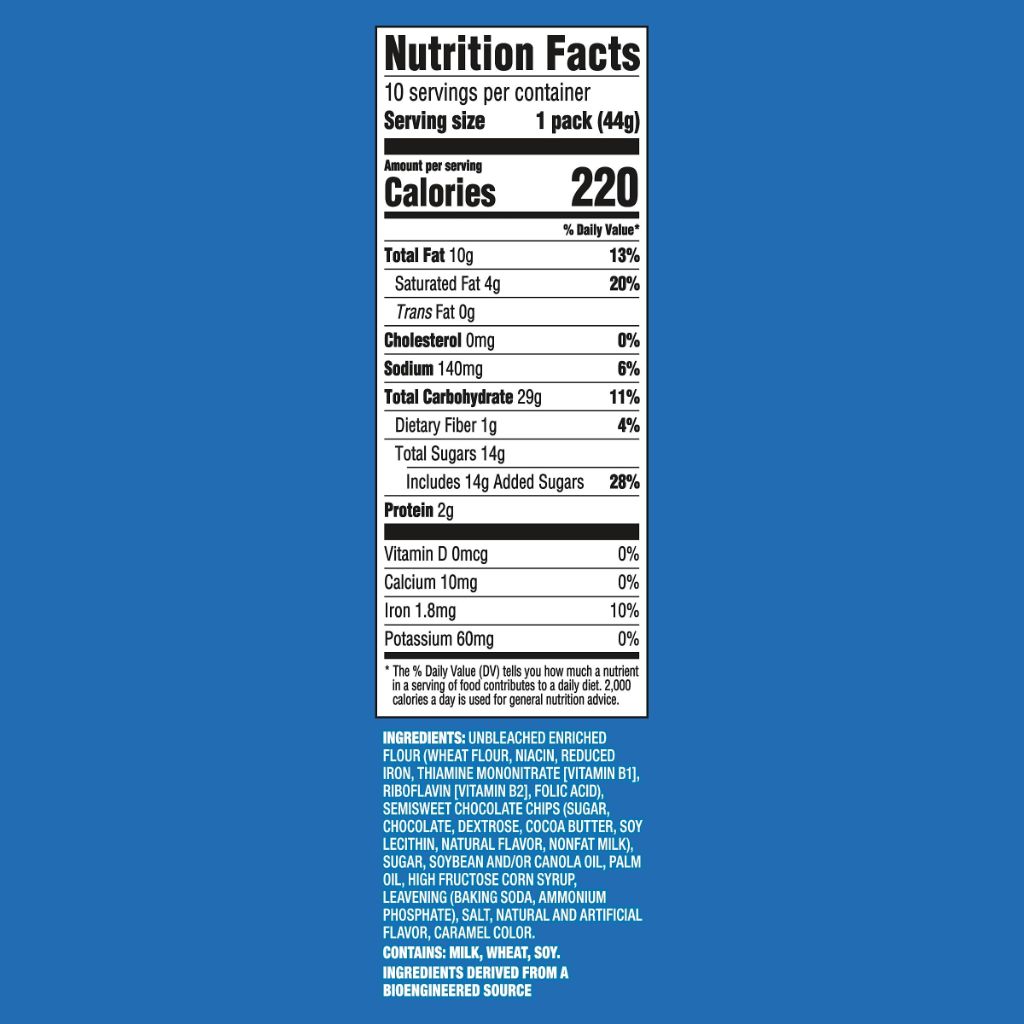 CHIPS AHOY! Original Chocolate Chip Cookies, 10 Snack Pack