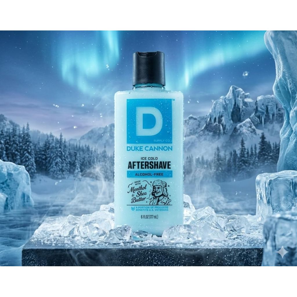 Duke Cannon Ice Cold Cooling After Shave Balm for Men - 6 fl oz