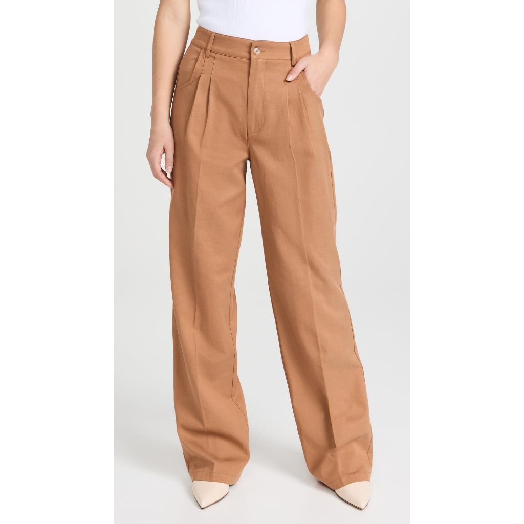 SZ 4, PAIGE Women's Merano Pants, Golden Tan