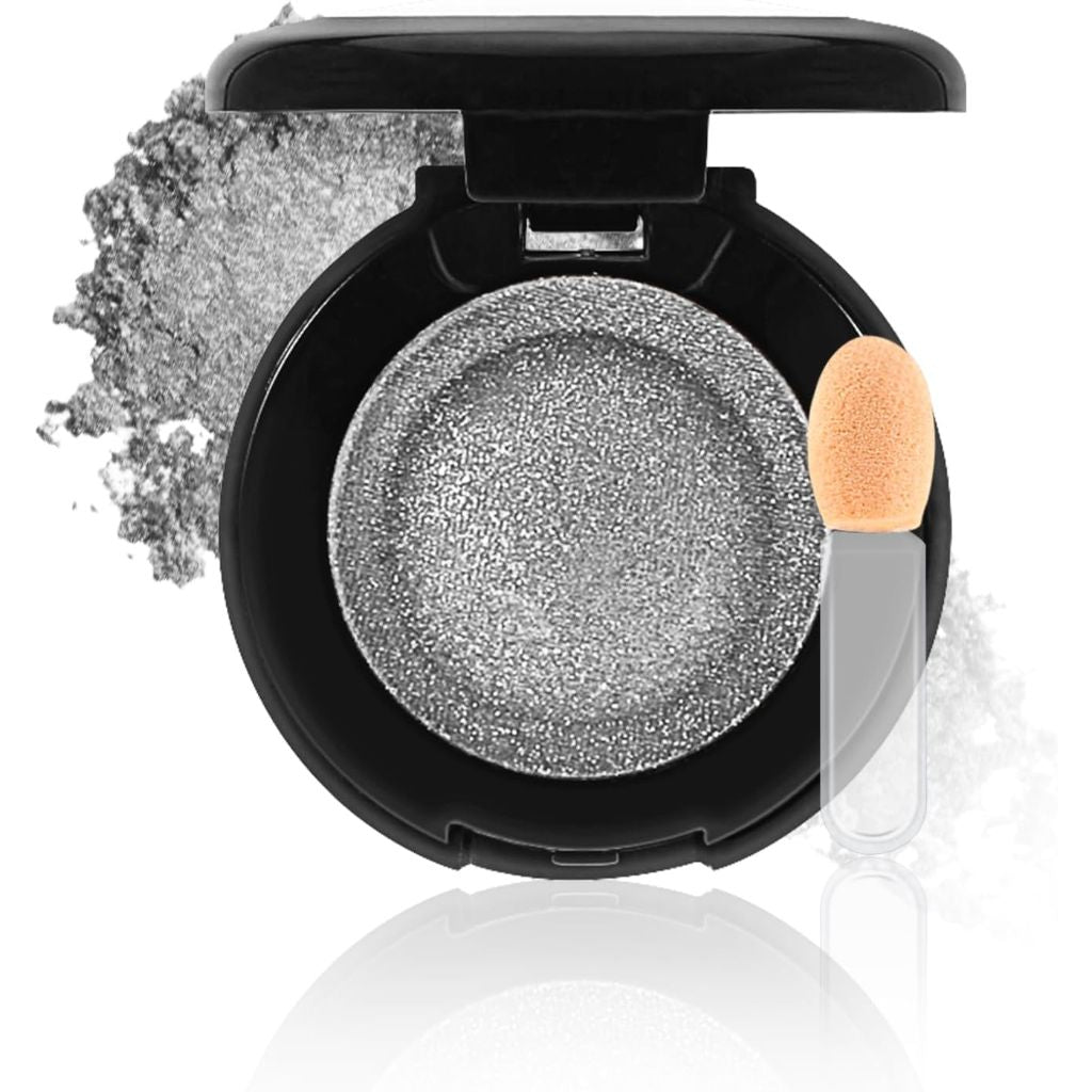 Apooliy Single Glitter Eyeshadow Powder,Highly Pigmented Cream Shimmer Eye shadow,Waterproof Long Wear Purple Pressde Eyeshadow