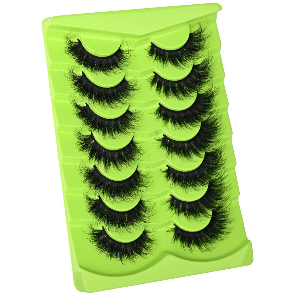 Kmilro Mink Lashes Wispy  20mm Cat Eye Faux Mink Multipack