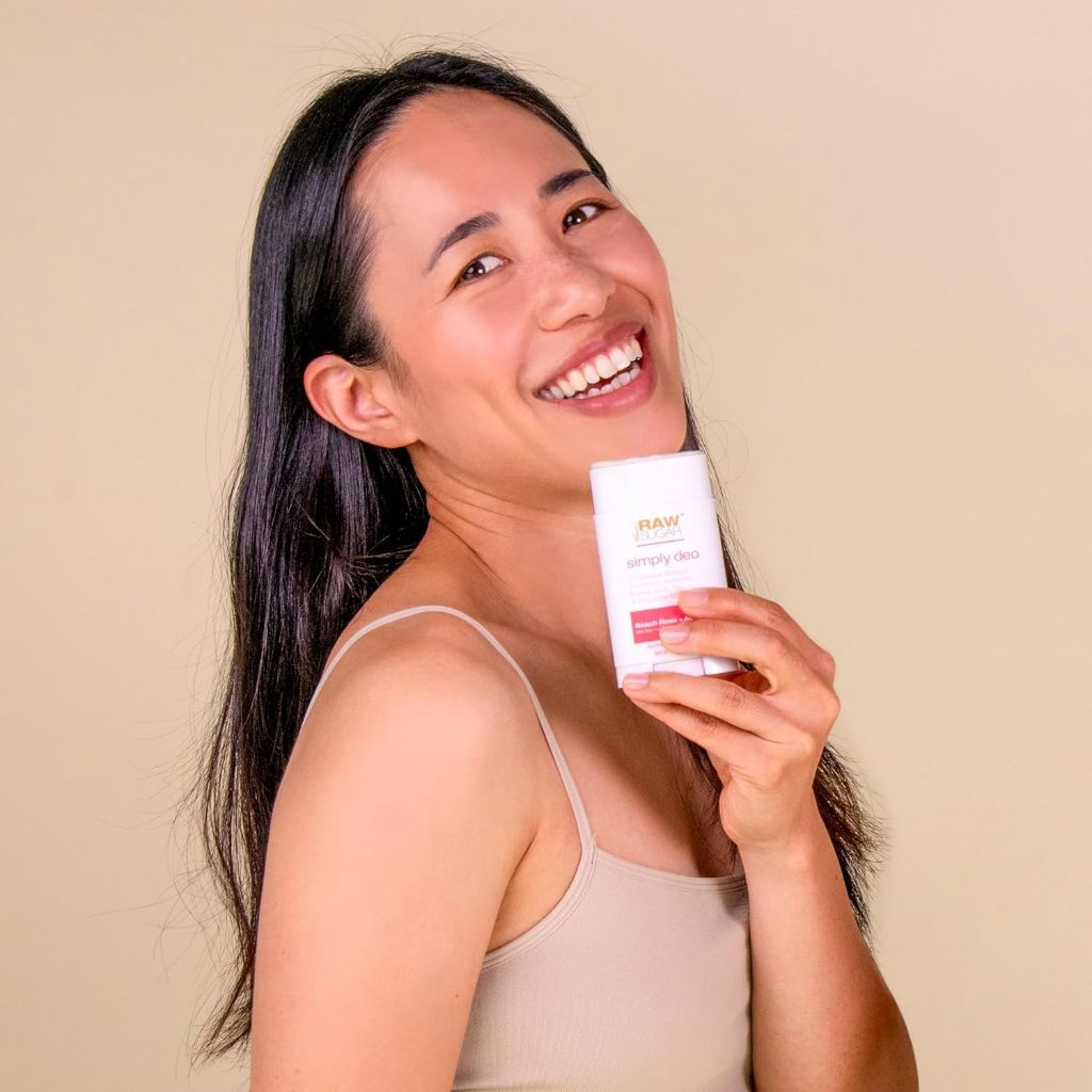 RAW SUGAR Deodorant Stick, Simply Deo Vanilla Bean + Charcoal Scent