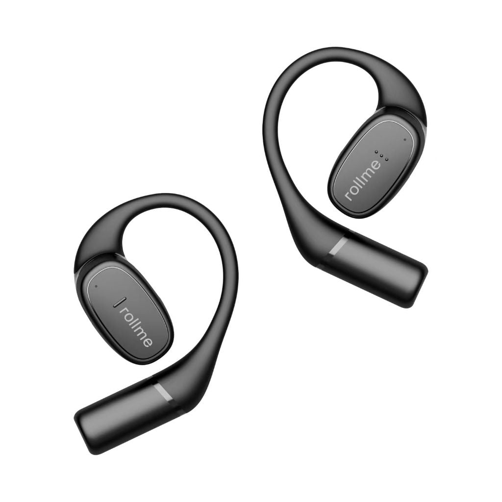 Rollme Liberty One Open Ear Headphones, Bluetooth 5.3, 30HRS Playtime (Black)