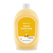 Amazon Basics Liquid Hand Soap Refill, Milk and Honey Scent, Triclosan-Free, pH Balanced, Dermatologist Tested, 50oz