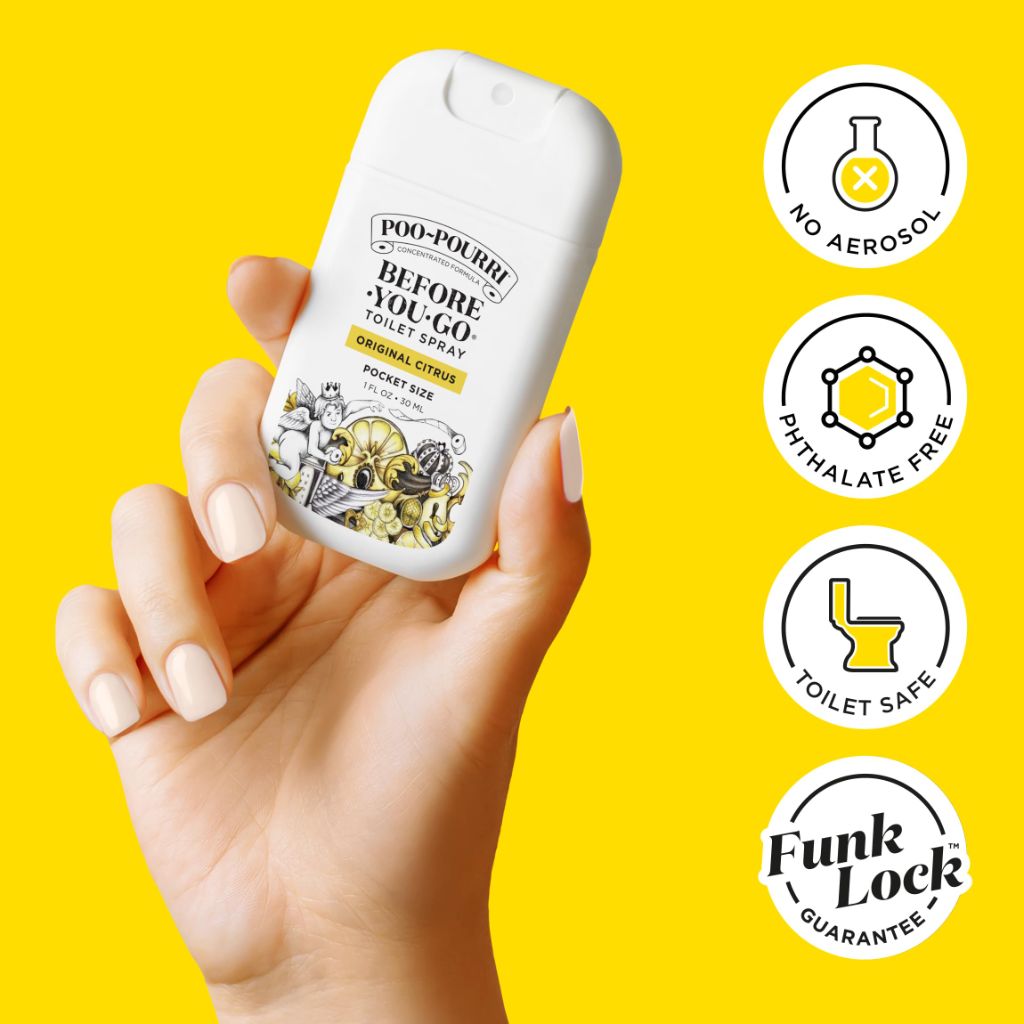 Poo-Pourri Before-You-Go Pocket Toilet Spray - Spring Variety Pack, 1 fl. oz. (3 Sprays)