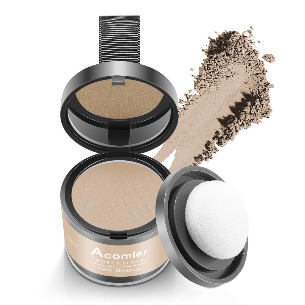 Acomler Instantly Root Cover Up Hairline Shadow Powder Medium Blonde  for Women Men