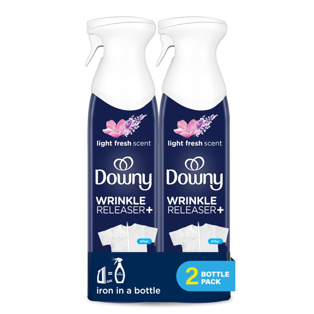 Downy Wrinkle Releaser Spray | 9.7 Fl Oz (Pack of 2), Fresh Scent