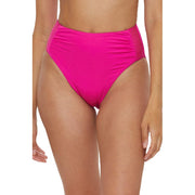 Trina Turk Women's Standard Monaco High Waisted Bikini Bottom, Cheeky Coverage, Swimwear Separates, Pink Parade, 6