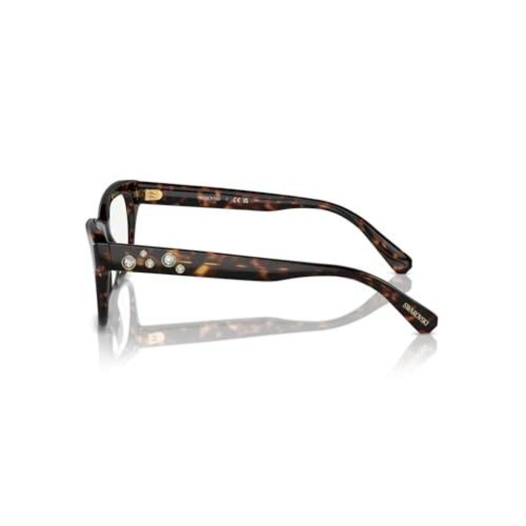 Swarovski SK 2022 1002 Havana Rectangle Glasses for Women