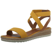 Lucky Brand Thimba Cross Strap Espadrille Sandal, Maize - size 7