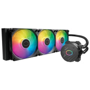 Cooler Master 360L Core AIO CPU Liquid Cooler – 360mm Radiator, 3x ARGB PWM Fans, AMD AM5/AM4 & Intel LGA 1851/1700 (Black)