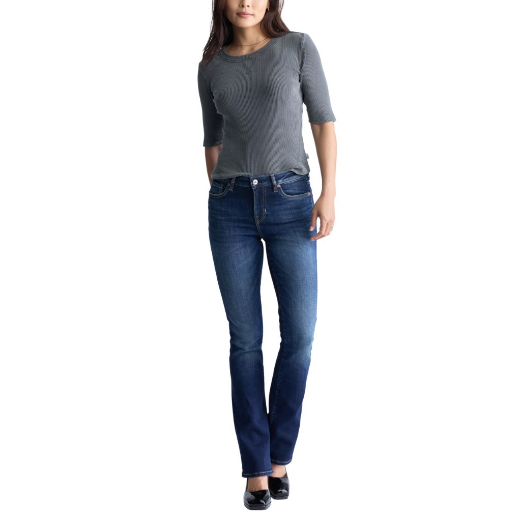SZ 26, Buffalo David Bitton Women's Queen Mid-Rise Bootcut Jeans | Vintage Dark Blue