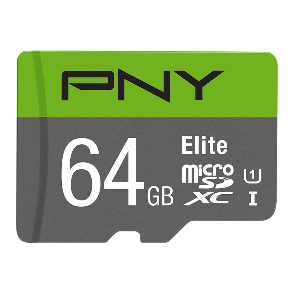 PNY 64GB Elite Class 10 U1 microSDXC Flash Memory Card - 100MB/s, Class 10, U1, Full HD, UHS-I, Micro SD (Pack of 1)