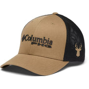 Columbia Unisex PHG Logo Mesh Ball Cap-High Crown  Flax/Black  Small/M