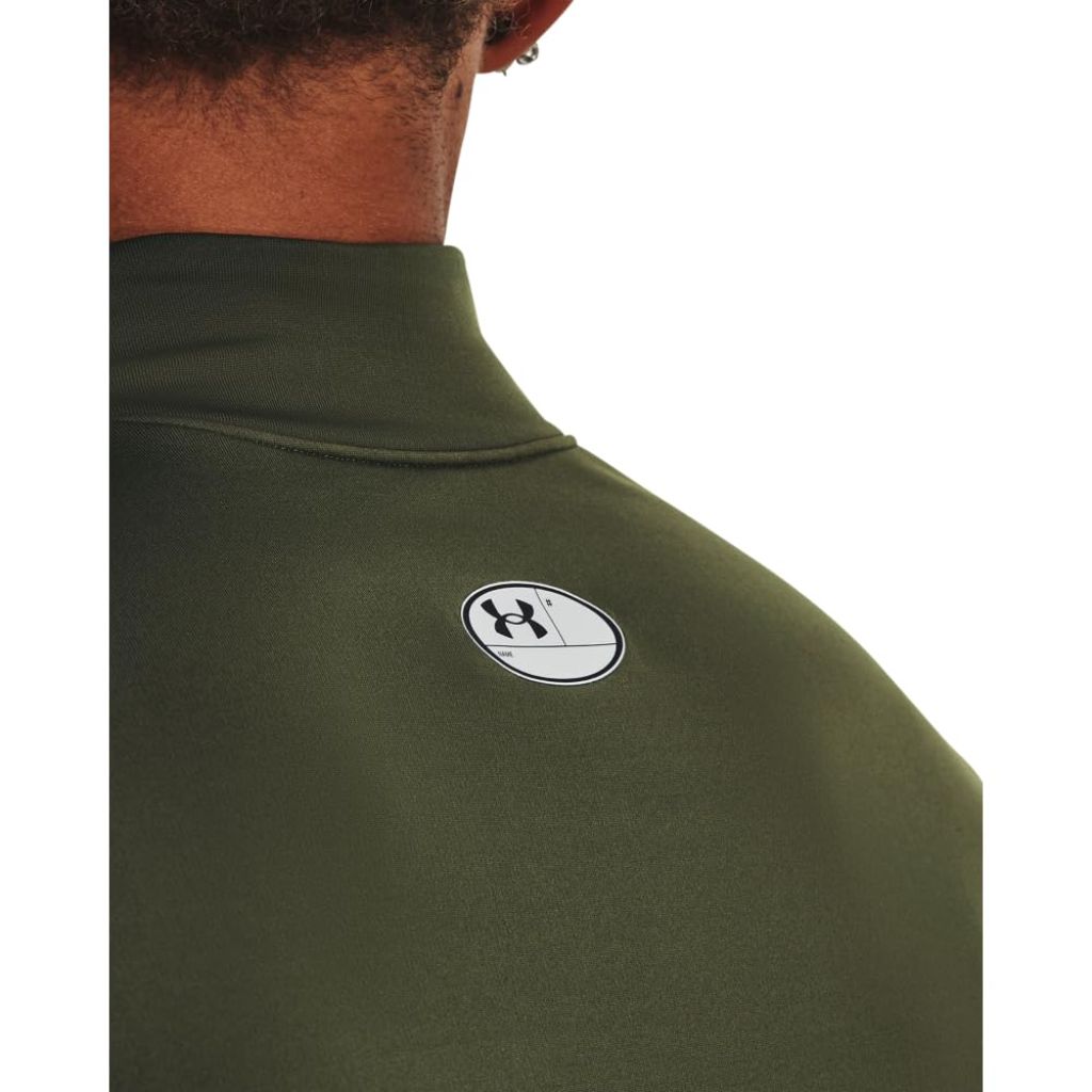 Under Armour Men's ColdGear Armour Fitted Mock, (390) Marine OD Green / / Black, XX-Large