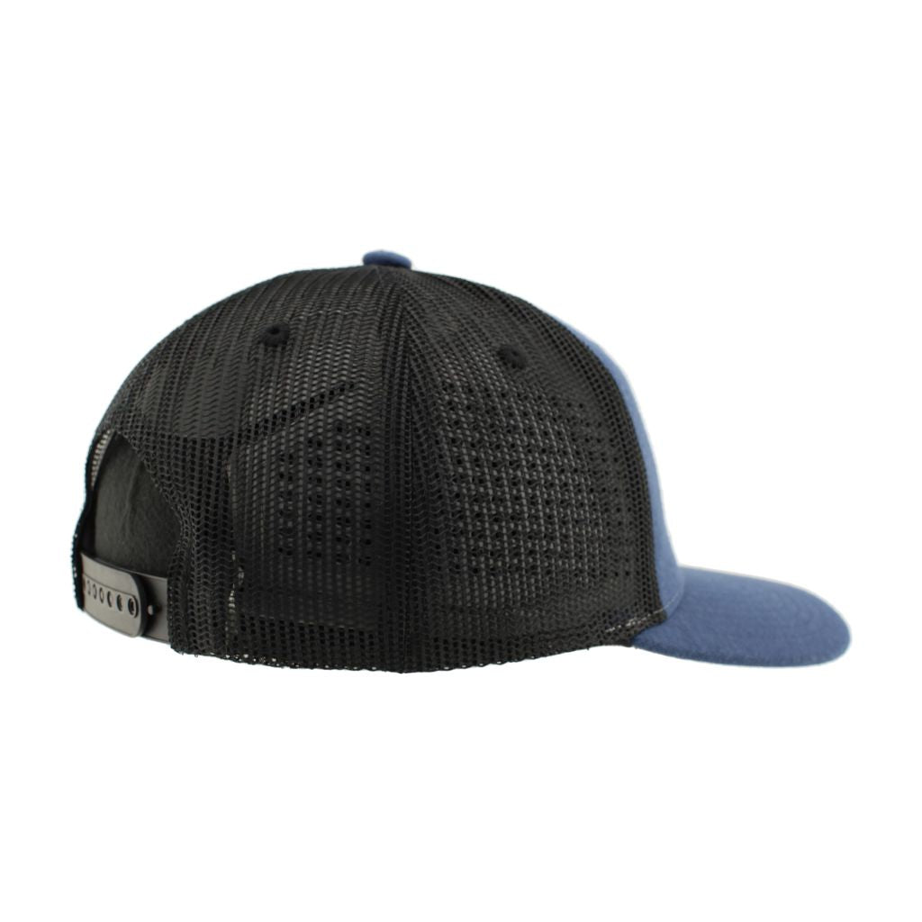 ZHATS Standard NCAA Officially Licensed Trucker Hat Carson Patch Brick Navy Black, Blue, One Size