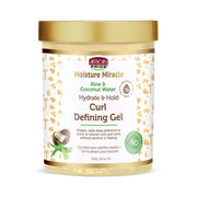 African Pride Moisture Miracle Hydrate & Hold Curl Defining Gel for Curly & Coily Hair, 18oz