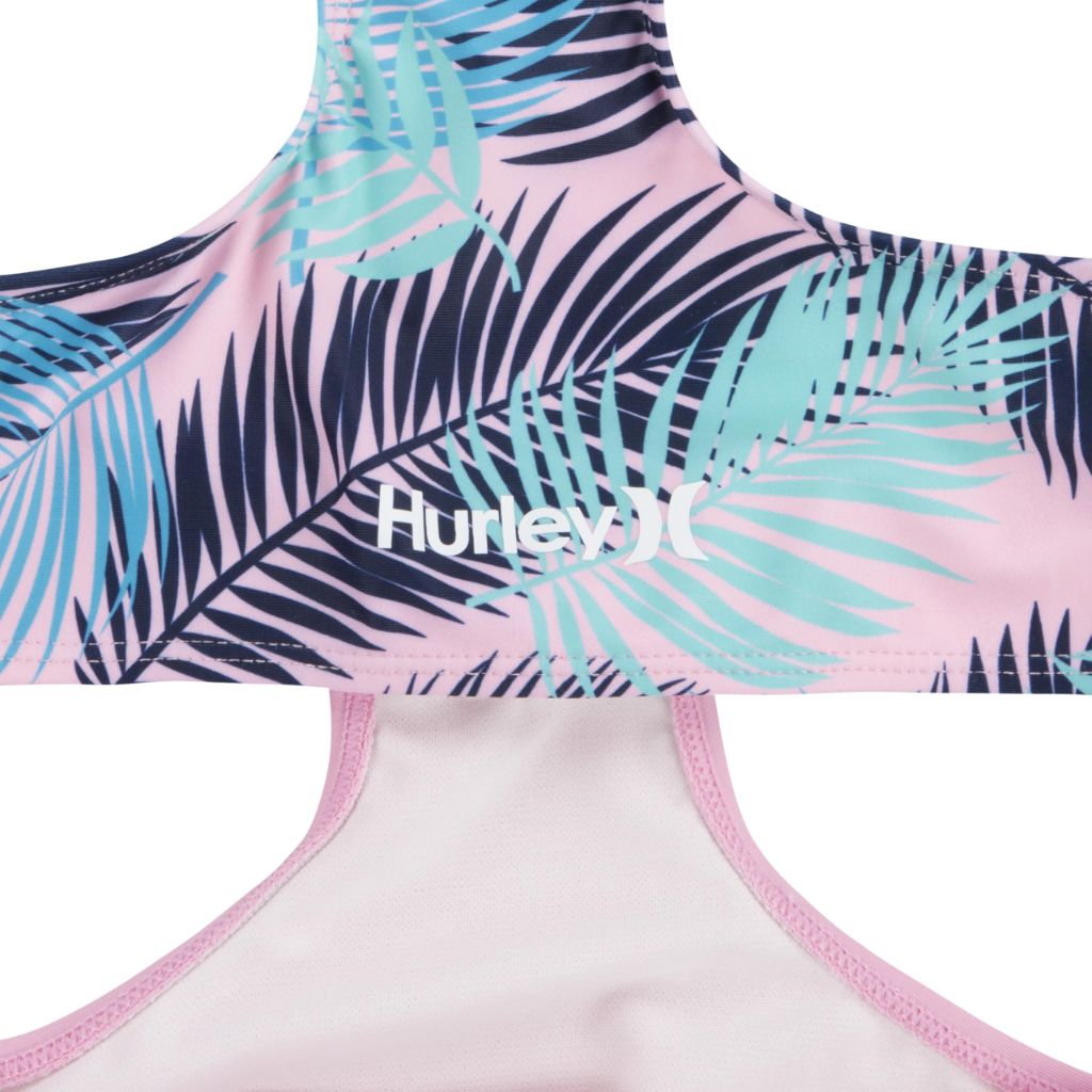 SZ S(7) Hurley - 1-Piece Cut Out Swim Suit | Pink
