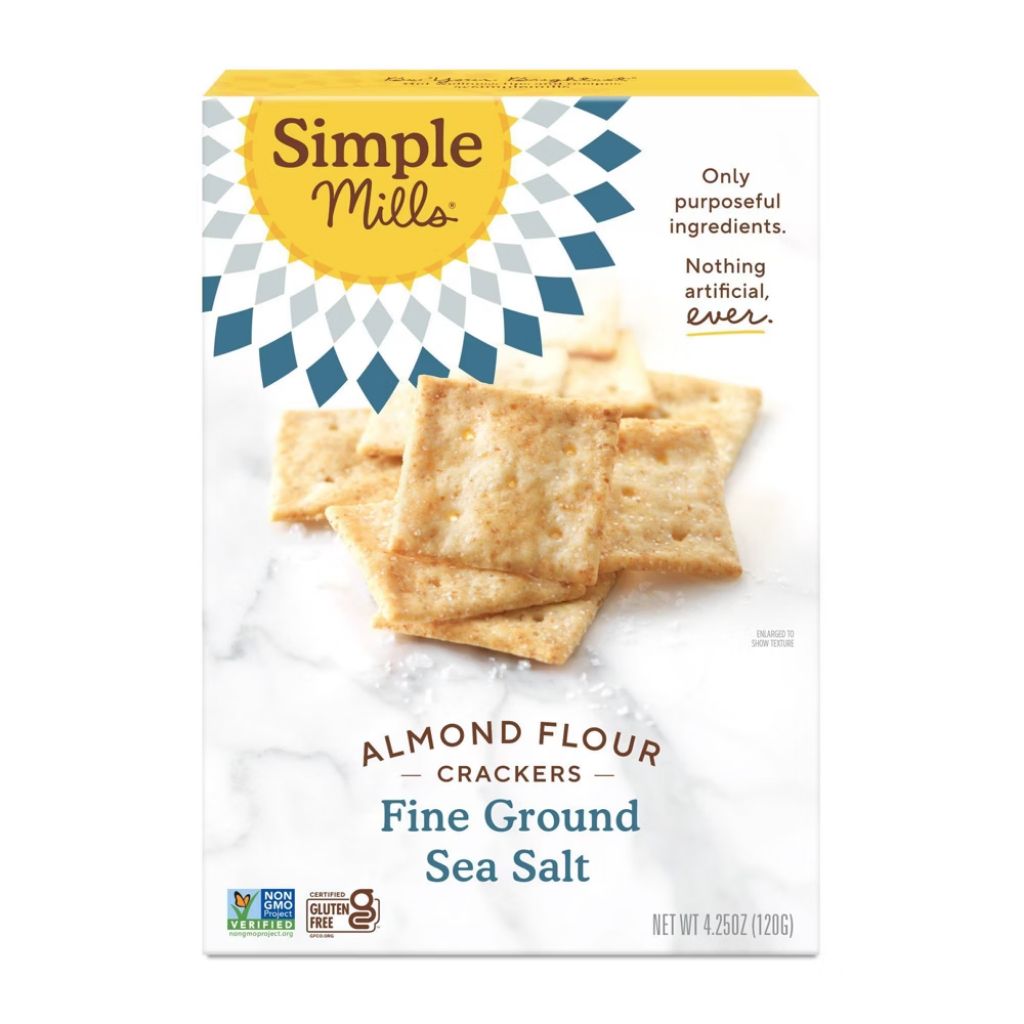 ALMOND FLOUR CRACKERS, SEA SALT