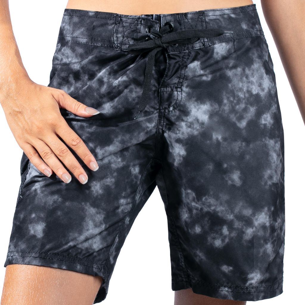 Kanu Surf Women's Marina UPF 50+ Active Swim Board Shorts (Reg & Plus Sizes), Sydney Black, 8