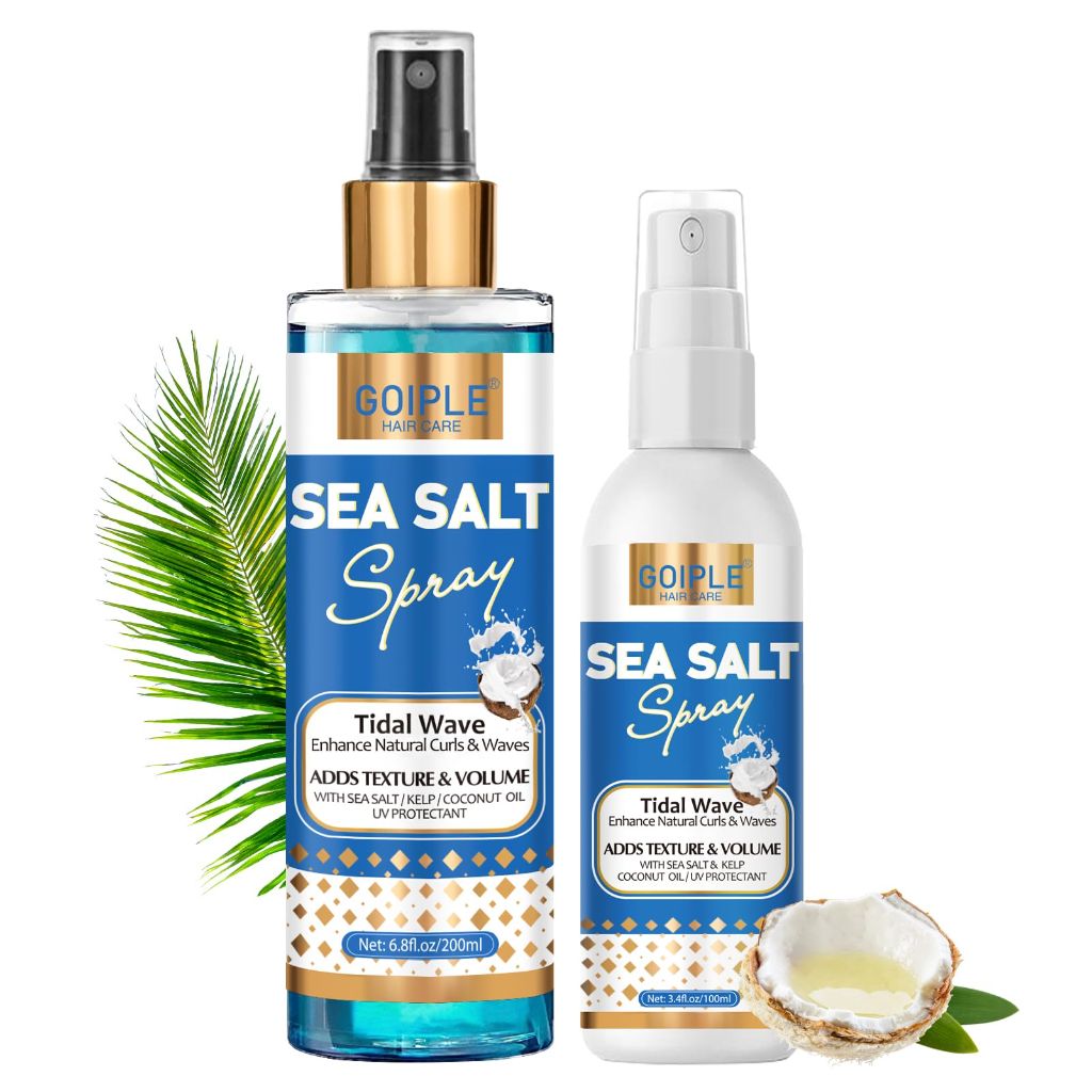 WOZUTUNT Sea Salt Spray for Men & Women, Texture Sprays for Hair Volume Adds Instant Thickness Light Hold, Travel Size Sea Salt for Hair Hold Beach Mist Spray for All Hairs Types