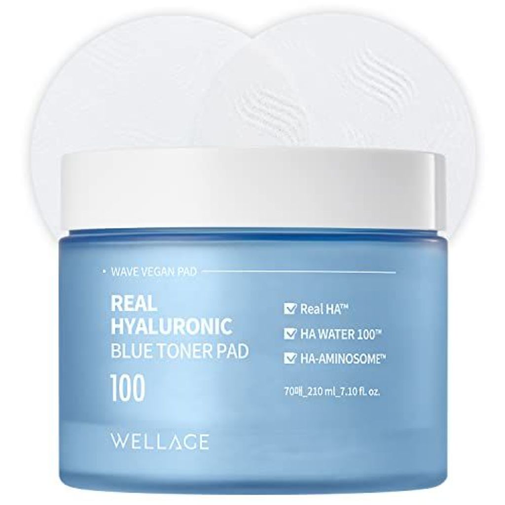 Wellage - Real Hyaluronic Blue Toner Pad - 210ml/70ea