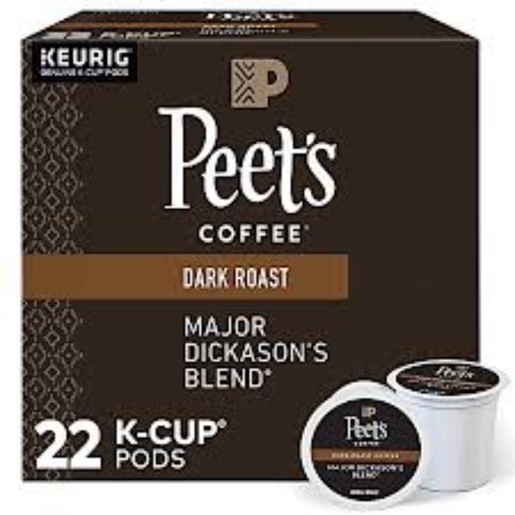 Peet's Major Dickason's Dark Roast Keurig K-Cup Coffee Pods, 22ct.