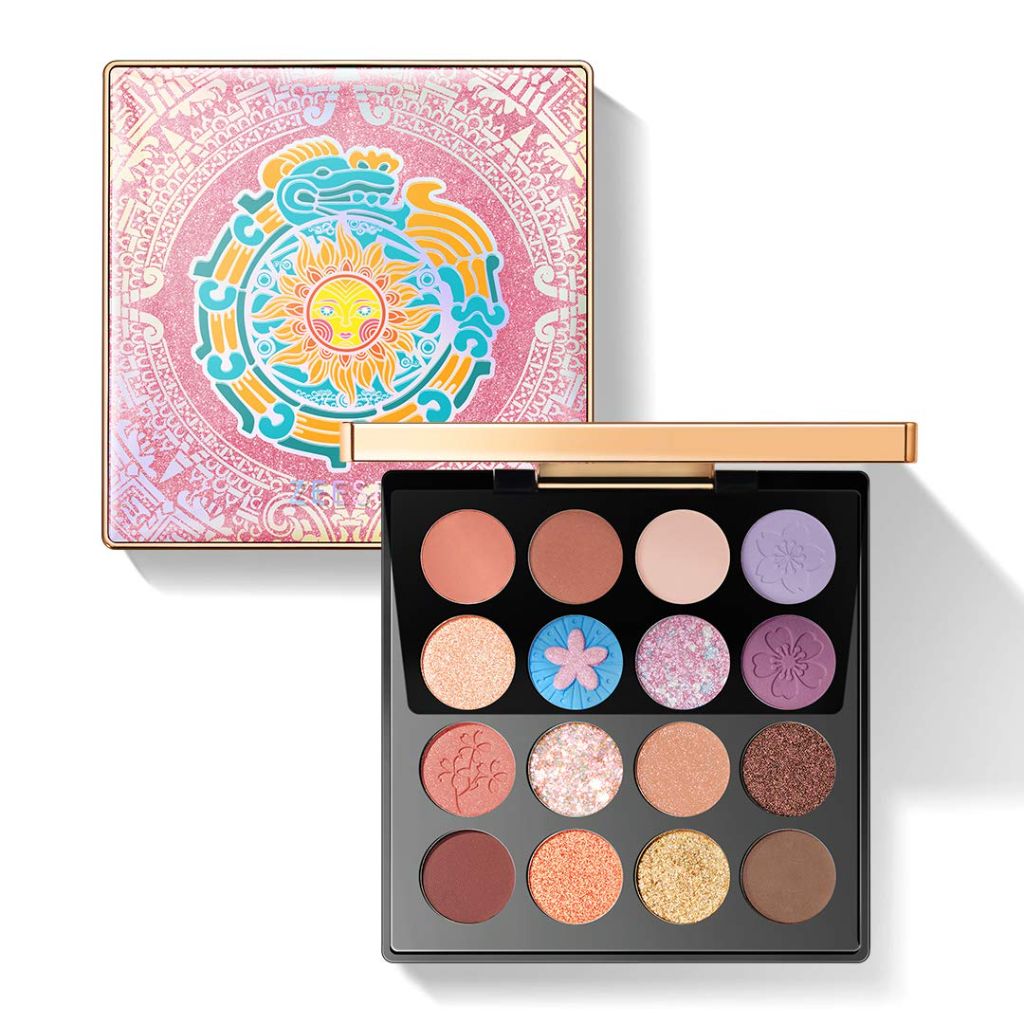 Zeesea Egypt Eyeshadow Palette Maya Collection,  16 Shades(#08 CHERRY BLOSSOMS)