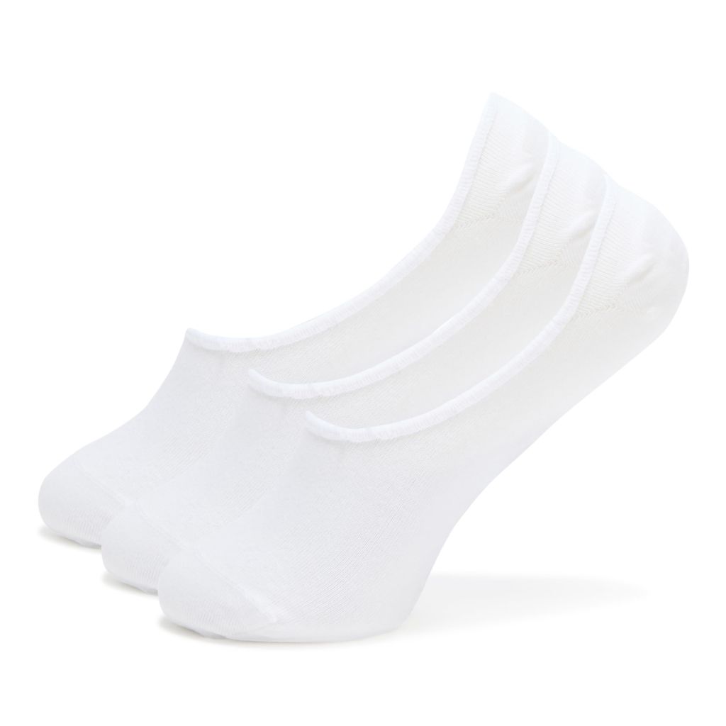 HUGO, 3 Pack Bold Logo Shoe Liner, Light Cloud Dancer, 12-13