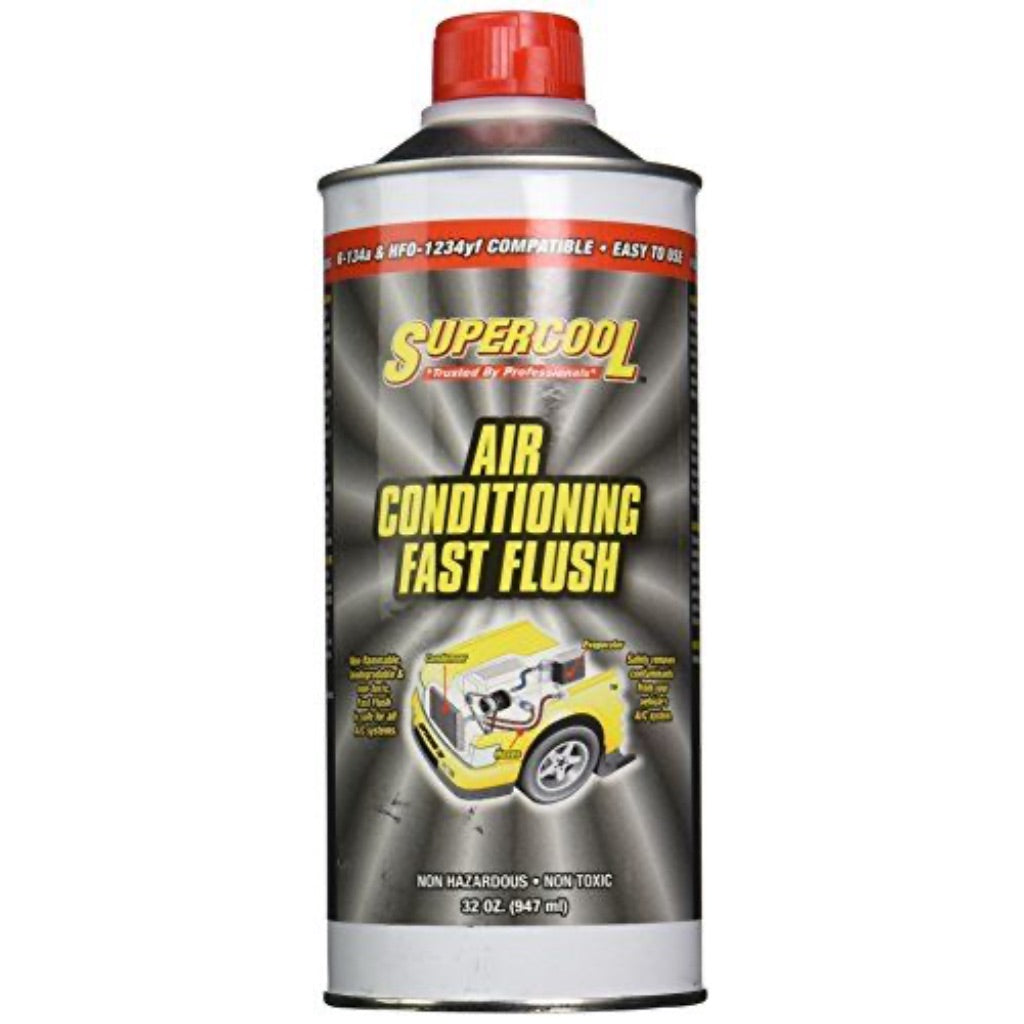 Supercool TSI FFQ High-Temp A/C Flush (Flash Point Greater Than 250F), 32 fl. oz.