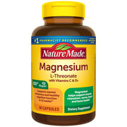 Nature Made Magnesium L-Threonate 90 Capsules, 30 Day Supply