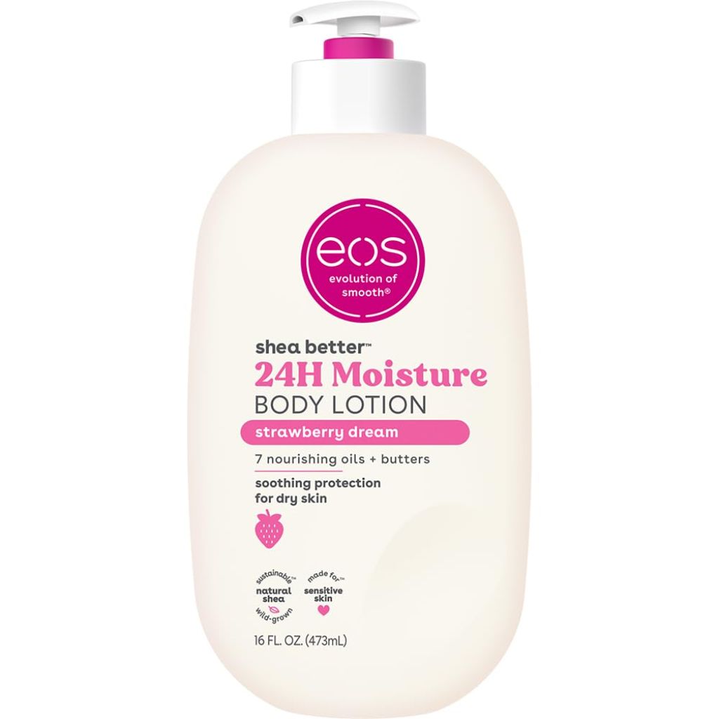 Eos Shea Better Body Lotion Strawberry Body Lotion, 16 fl oz