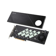 ASUS Hyper M.2 X16 Gen5 Card (PCIe 5.0/4.0) Supports Four NVMe M.2 (2242/2260/2280/22110) Devices up to 512 Gbps for AMD and Intel® Platform RAID
