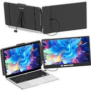 Maxfree Laptop Screen Extender, S1 14'' Dual Screen Plug & Play, 1080P for 13.3-17'' Laptops