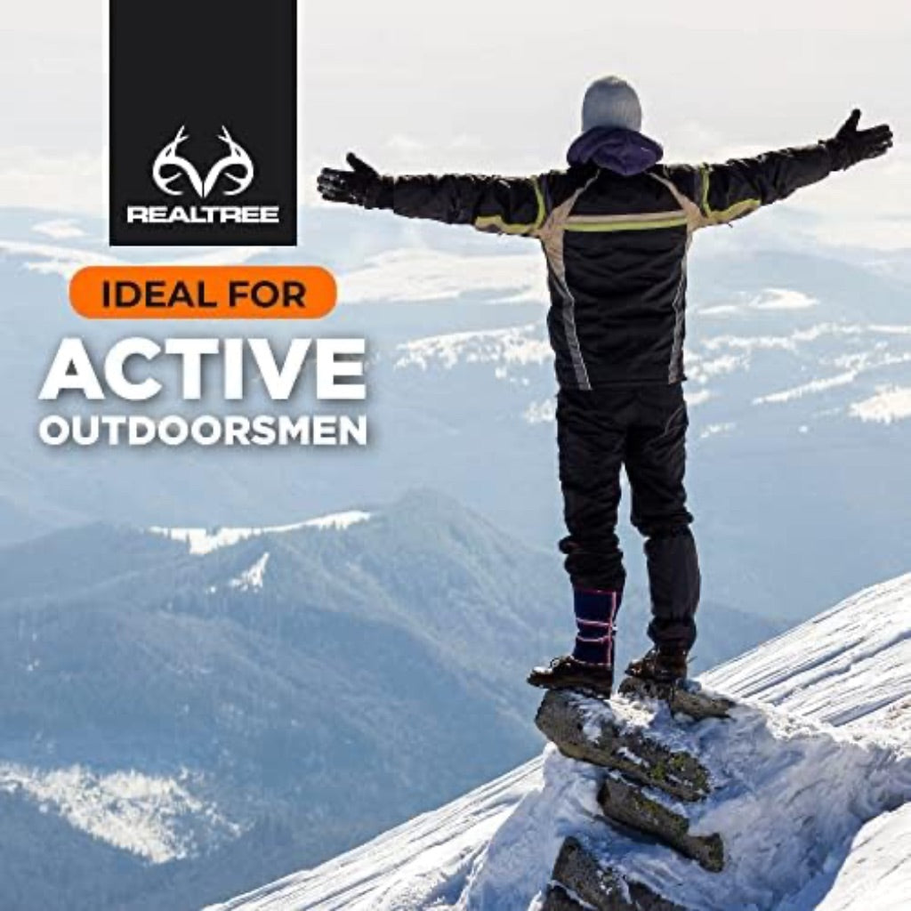 Realtree Men's Reversible Thermal Long Sleeve Base Layer Shirt - Olive Green, XL