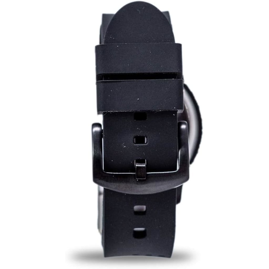 Smith & Wesson Men's Amphibian Commanda 46mm Watch, Black Dial, Black Titanium Case w/Rubber Strap (CC-SWW-1100)