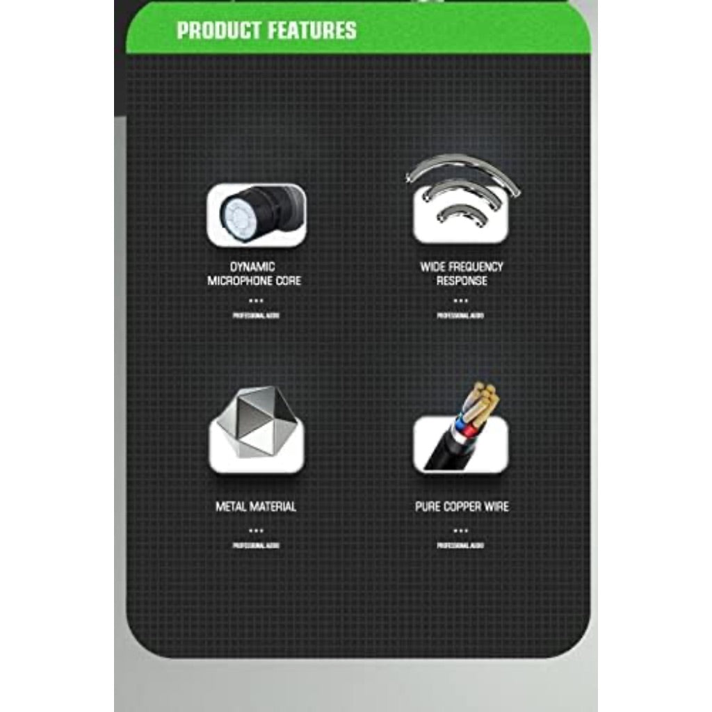 Weymic WM80S Classic Style Cardioid Professional Dynamic Vocal Microphone, 16.4 ft Cable XLR to 1/4''