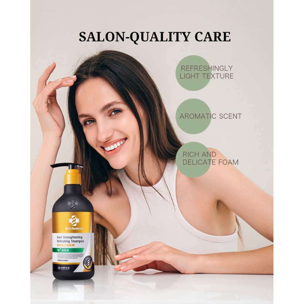 Dr's Formula Root Strengthening Refreshing Shampoo for Oily Scalp - 20.46 Fl Oz.