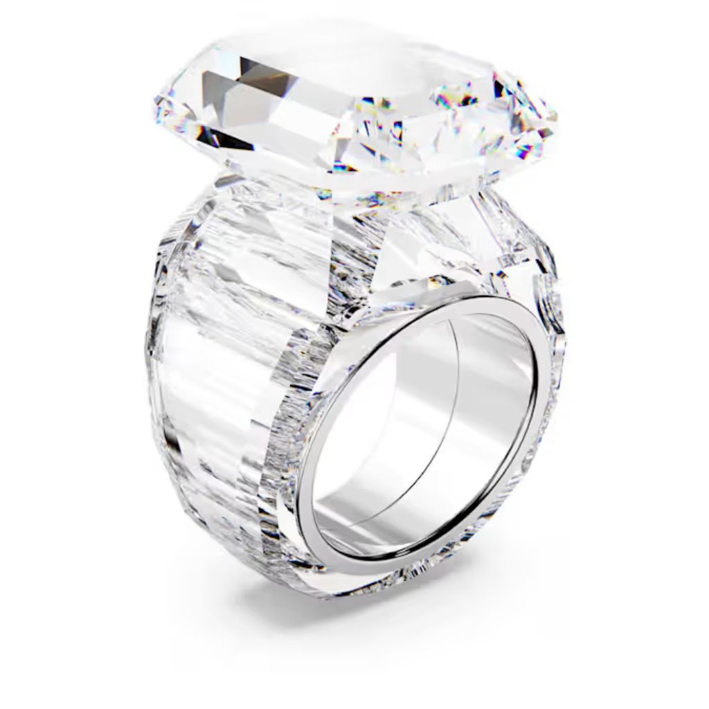Swarovski Lucent cocktail ring Octagon cut - White 52