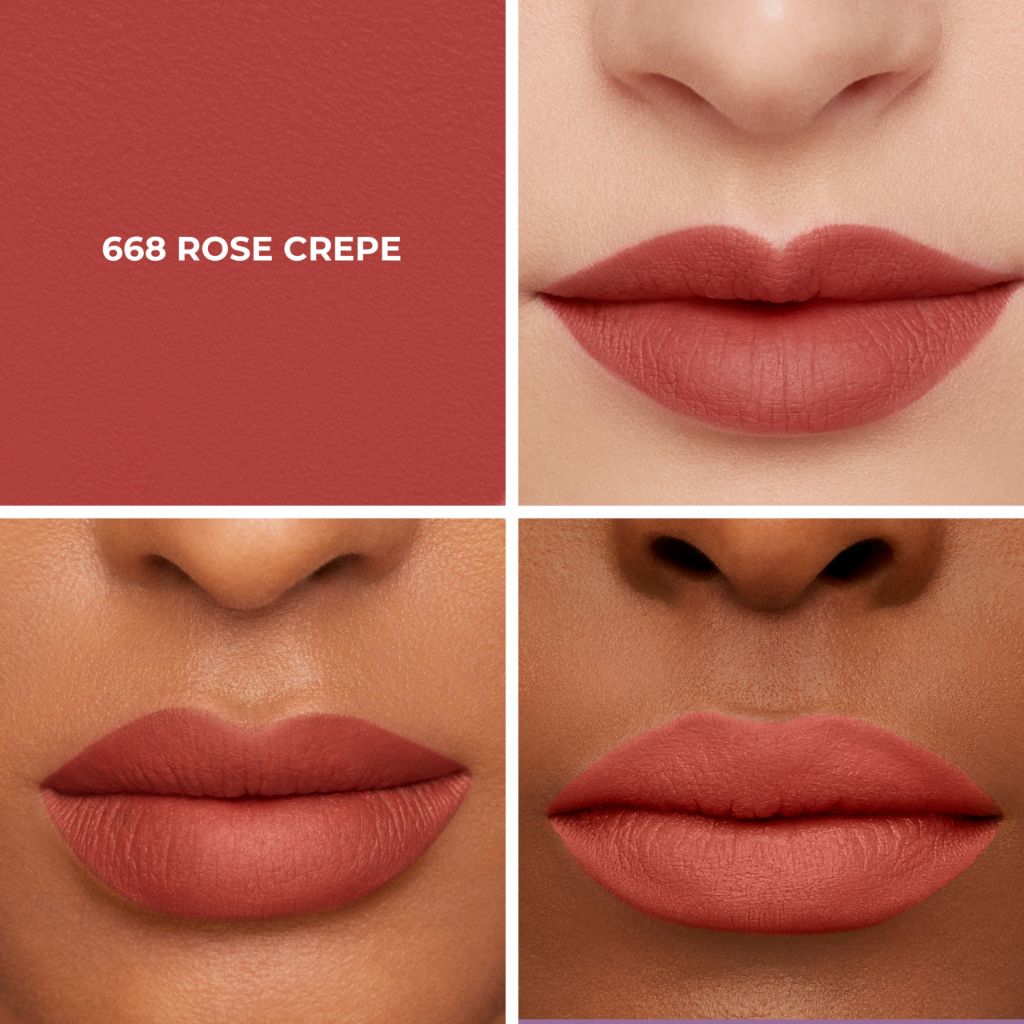 Laura Mercier Caviar Smoothing Matte Lipstick, 668 Rose Crepe - Cool pinky red