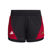 Adidas Women's D4T Woven University of Louisville Training Shorts, X-Large/3" Inseam (Black/Red)
