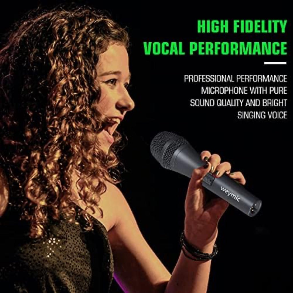 Weymic WM80S Classic Style Cardioid Professional Dynamic Vocal Microphone, 16.4 ft Cable XLR to 1/4''