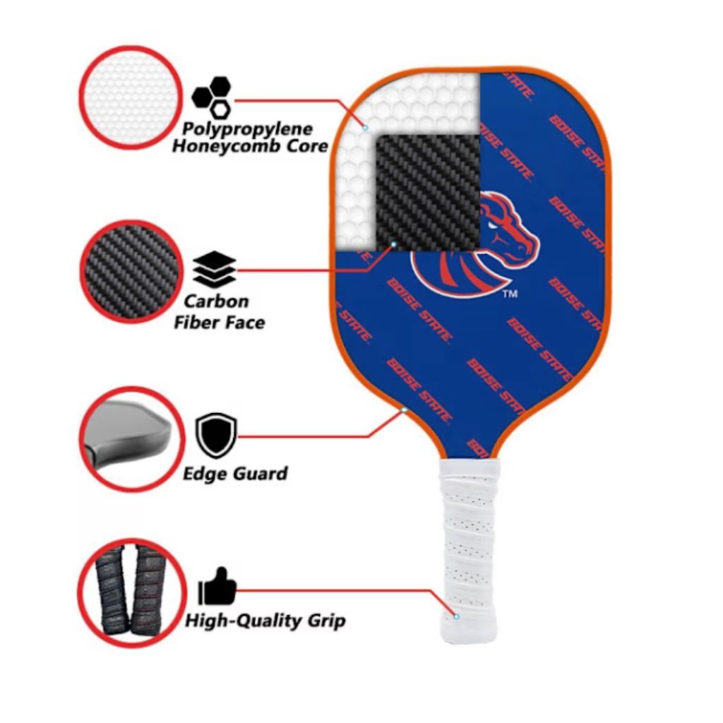 Team Golf Parrot Paddles NCAA Boise St Sport Pickleball Paddle