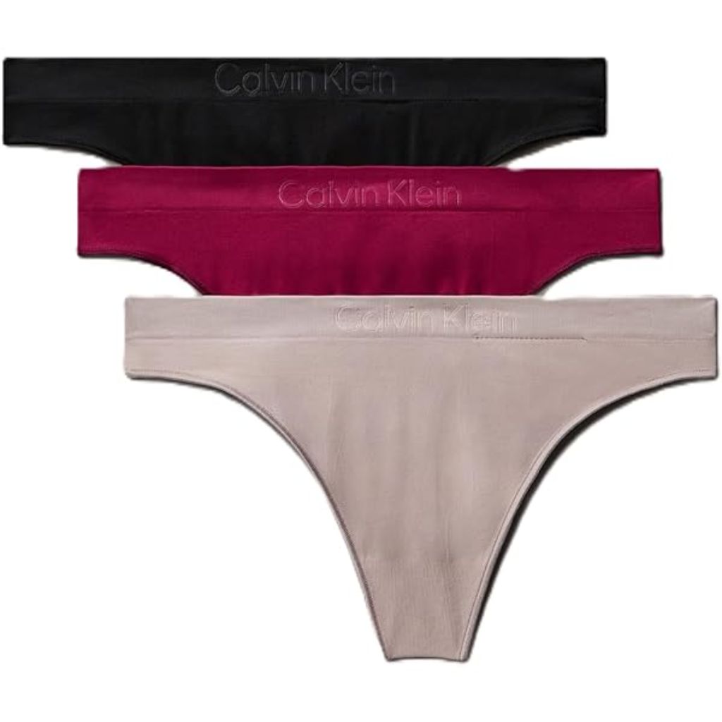 Tommy Hilfiger Womens Seamless Matte & Shine Hipster Underwear 3-Pack, Balanced Beige/Italian Wine/Black, Large