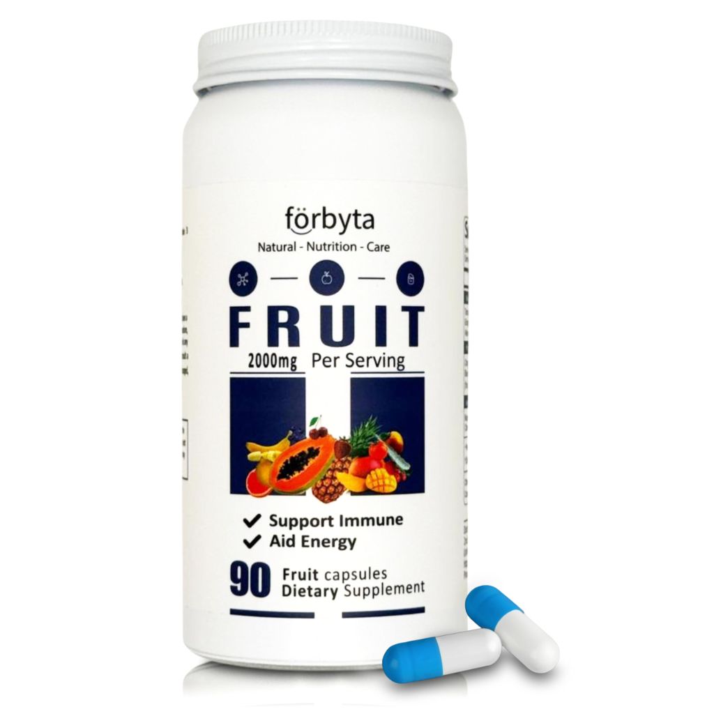 Forbyta Fruits Supplement – Whole Food-Based Fruit Blend Capsules – 90 Capsules